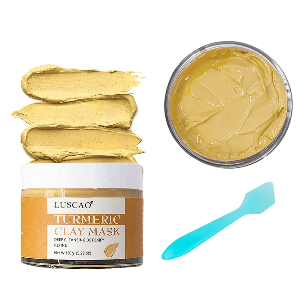 

150g Moisturizing Skin Lightening Fashion Bentonite Organic Turmeric Clay Mask