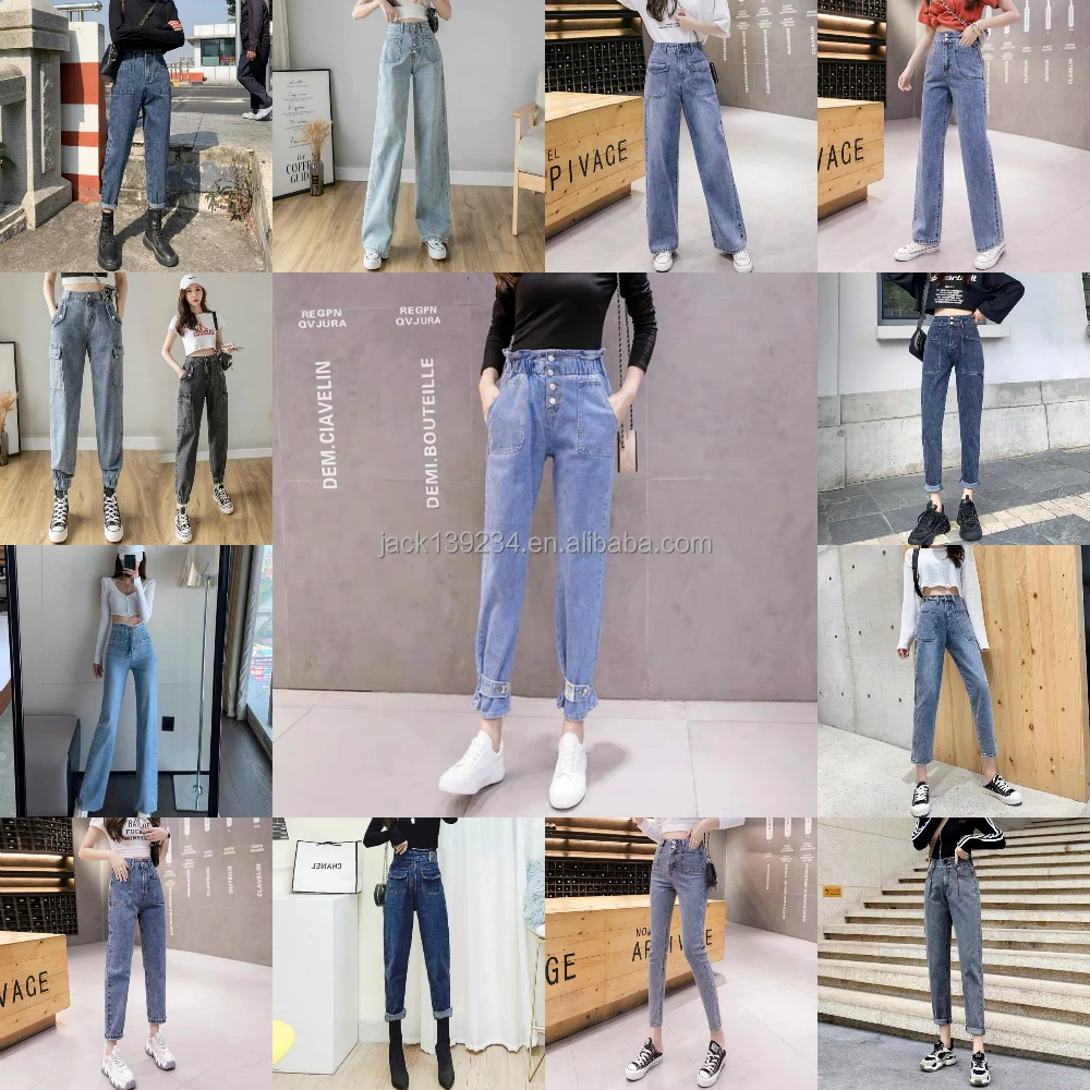 

New style slim fashion style high waist stretch butt lift pants women jeans