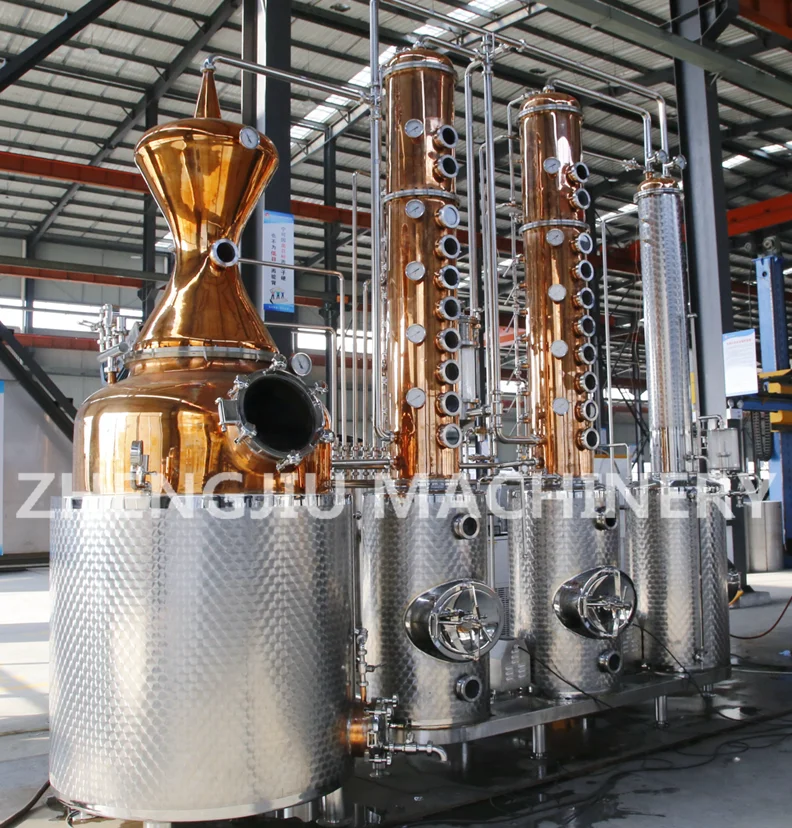 Gin Vodka Distillation Double Retort Thumper Still Industrial Alcohol