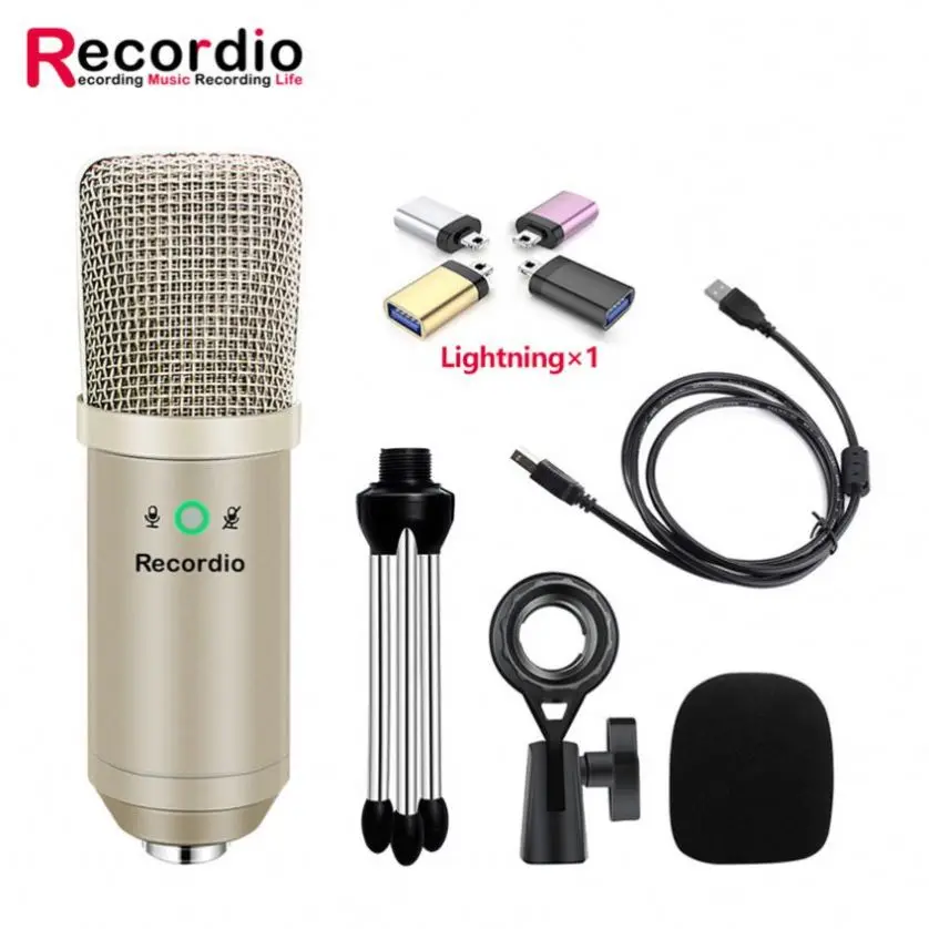 

GAM-U08 Wholesale Condenser Microphone Studio Recording With High Quality, Black,champagne