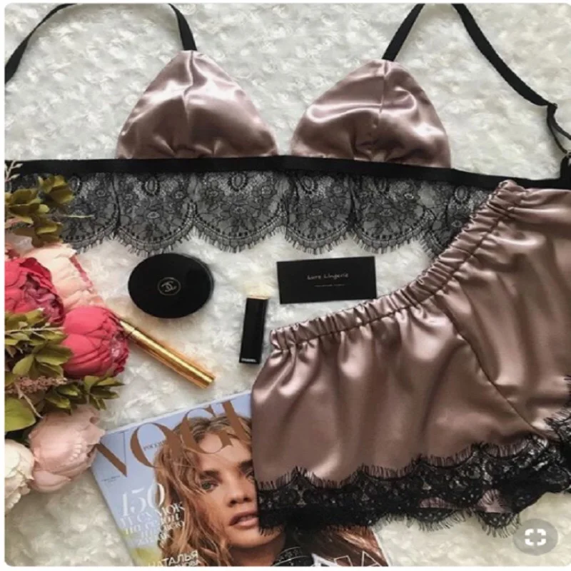 

Wholesale Lace Set Custom Design Made Lingerie