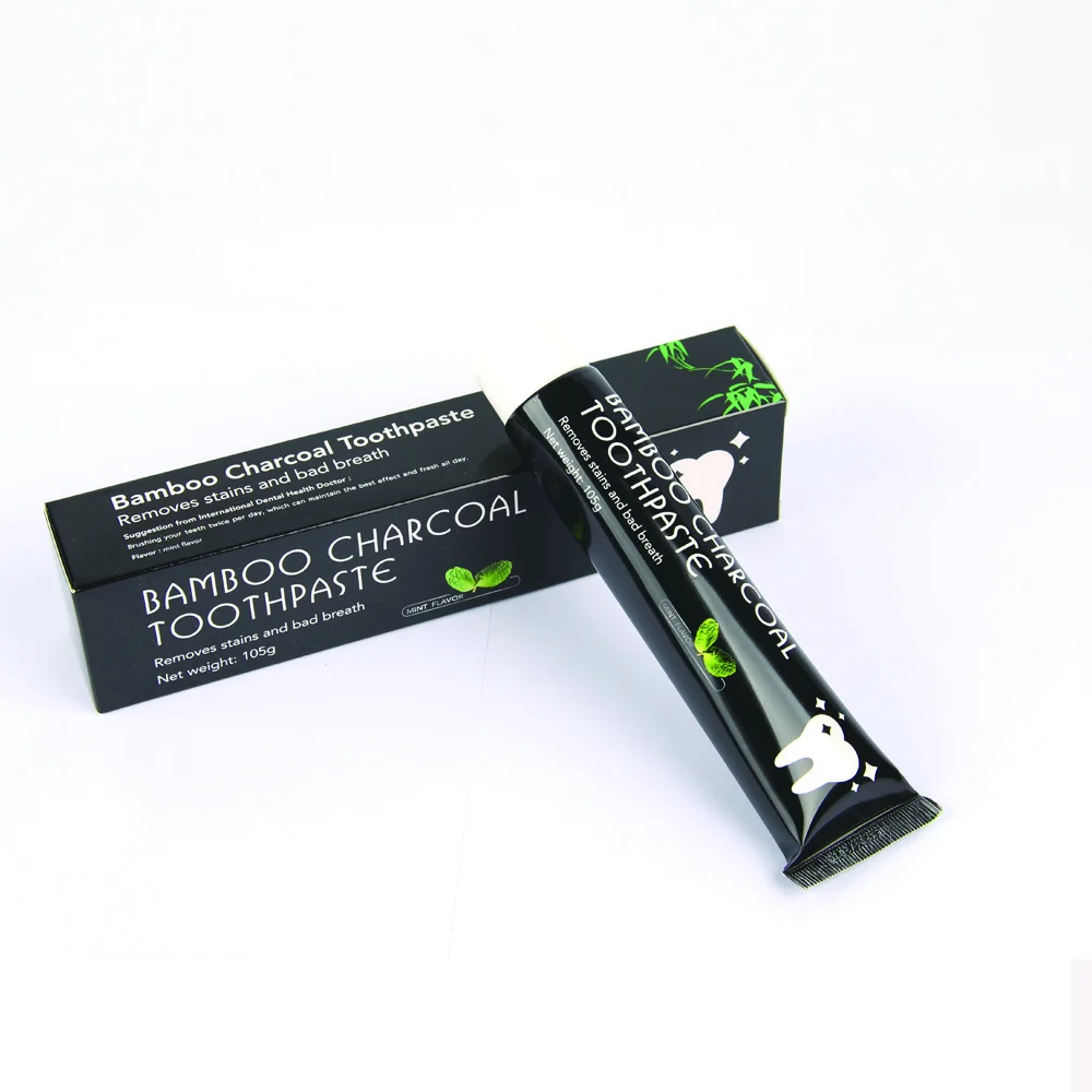 

ISO13485 Certificate Home Use Activated Charcoal Toothpaste No Fluoride Toothpaste OEM, Black