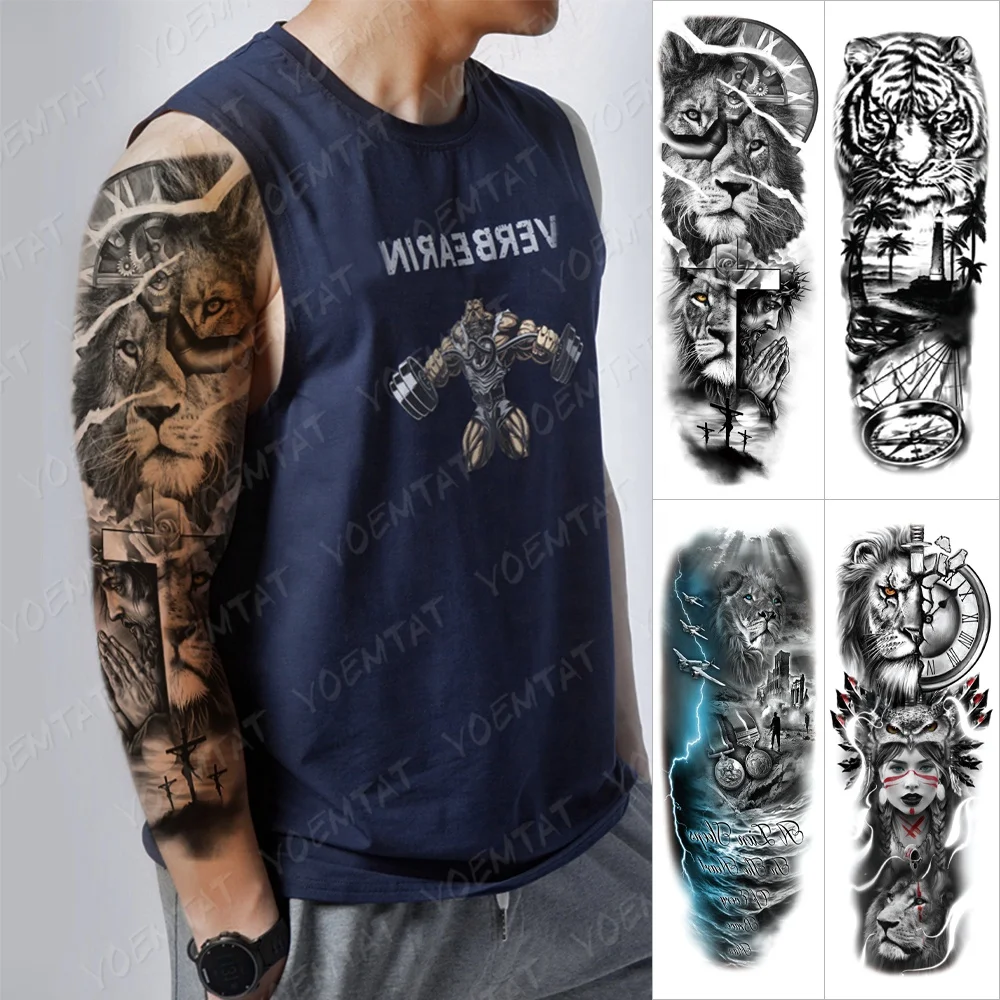 

Hot Factory Prices Top Quality Temporary Tattoo Sleeve Sticker Custom, Cmyk