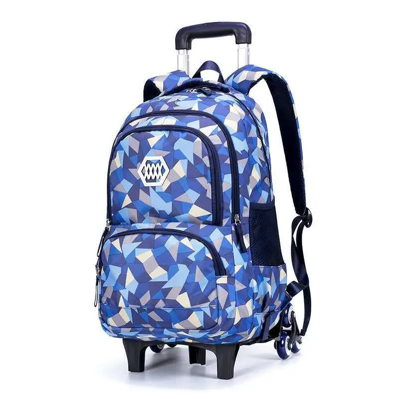 

Twinkle For Boys Waterproof Wheels School Bags Children Trolley Backpack