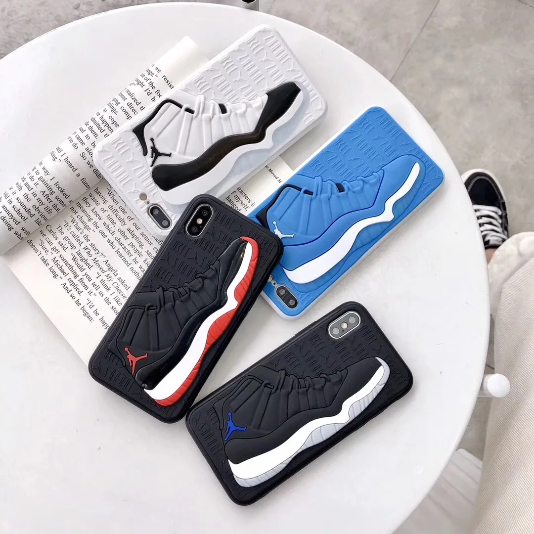 Cool Phone Case 3d Silicone Jordan Shoe Shockproof