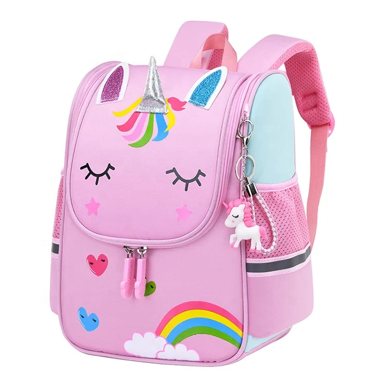 

Waterproof kindergarten small cartoon rainbow children school bag unicorn toddler book backpack school bags girls boys