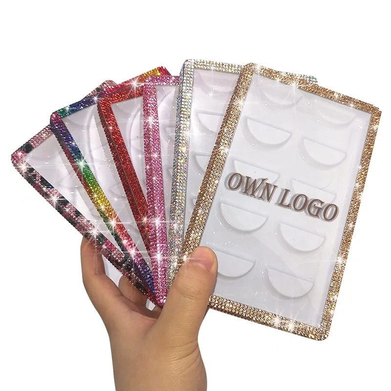 

Wholesale Custom Holographic Empty Lashes Boxes 5Pairs Eyelashes Packaging Book Private Label, Cmyk