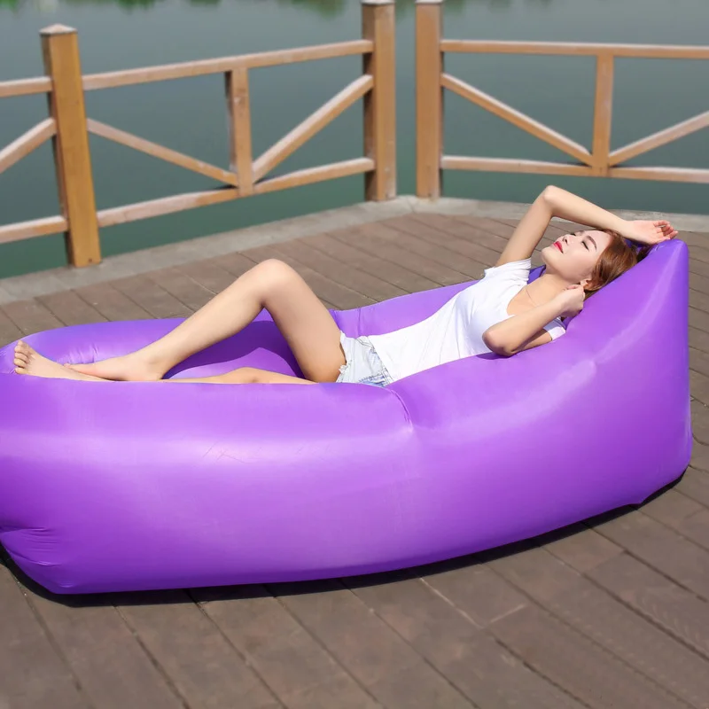 
camping outdoor lazy sofa portable sofa inflatable bed for beach pool backyard 
