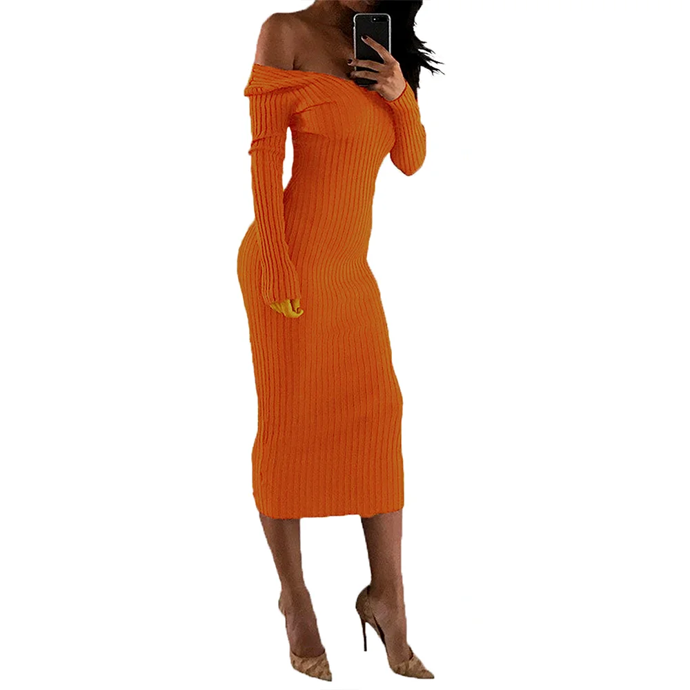 

Sling Neck Sexy Long Sleeve Crop Top Elegant Casual Clothes Women Dresses Summer Casual Sexy, Customized color