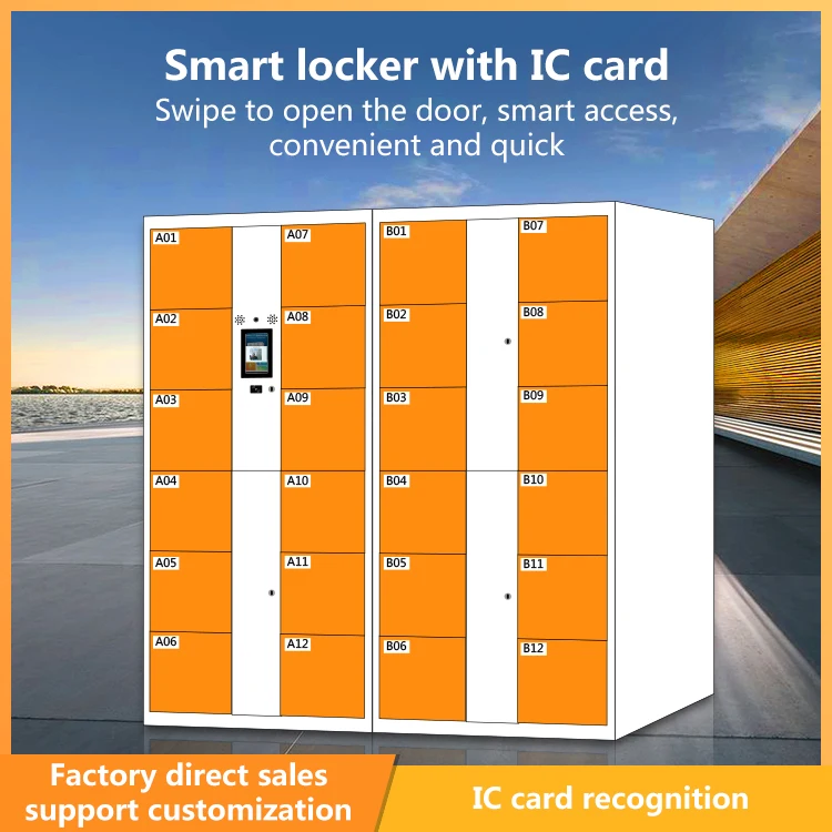 
smart lockers card locker smart parcel locker with IC Card Access 