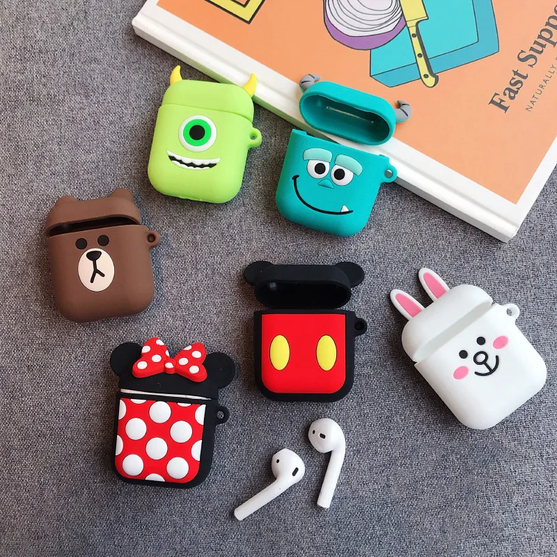 

2020 luxury Designers wholesale cover 3D Cartoon silicone cases In bulk pro casing custom offwhite cute for airpods case