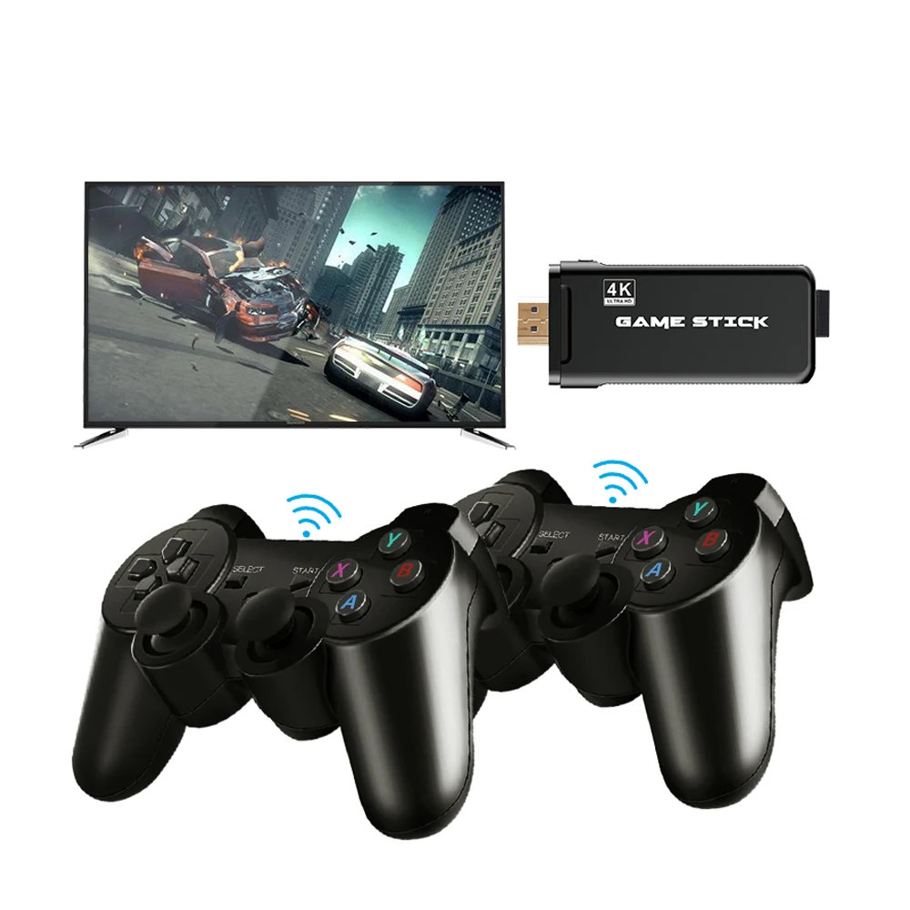 

TV Box PC Gamepad Dual 3500 Games in 1 Double Stick 32GB Card Wireless Controller with Mini Games Y3 Games Mini Stick