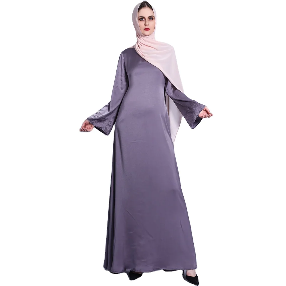 

High Quality Islamic Clothing Dubai Abaya Dresses Muslim Long Dress Muslim Abaya 2021 Abaya with Pearls, Photo shown