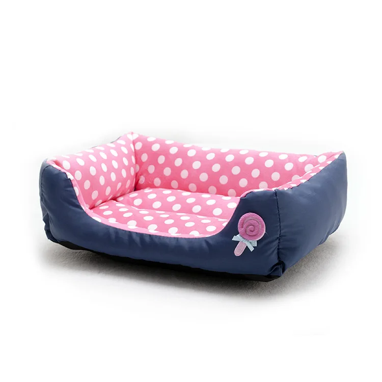 

Luxury Large Waterproof Washable Pet Dog Bed with Soft Thick PP Cotton Padding for Small and Medium Dogs, Pink, yellow, blue, green