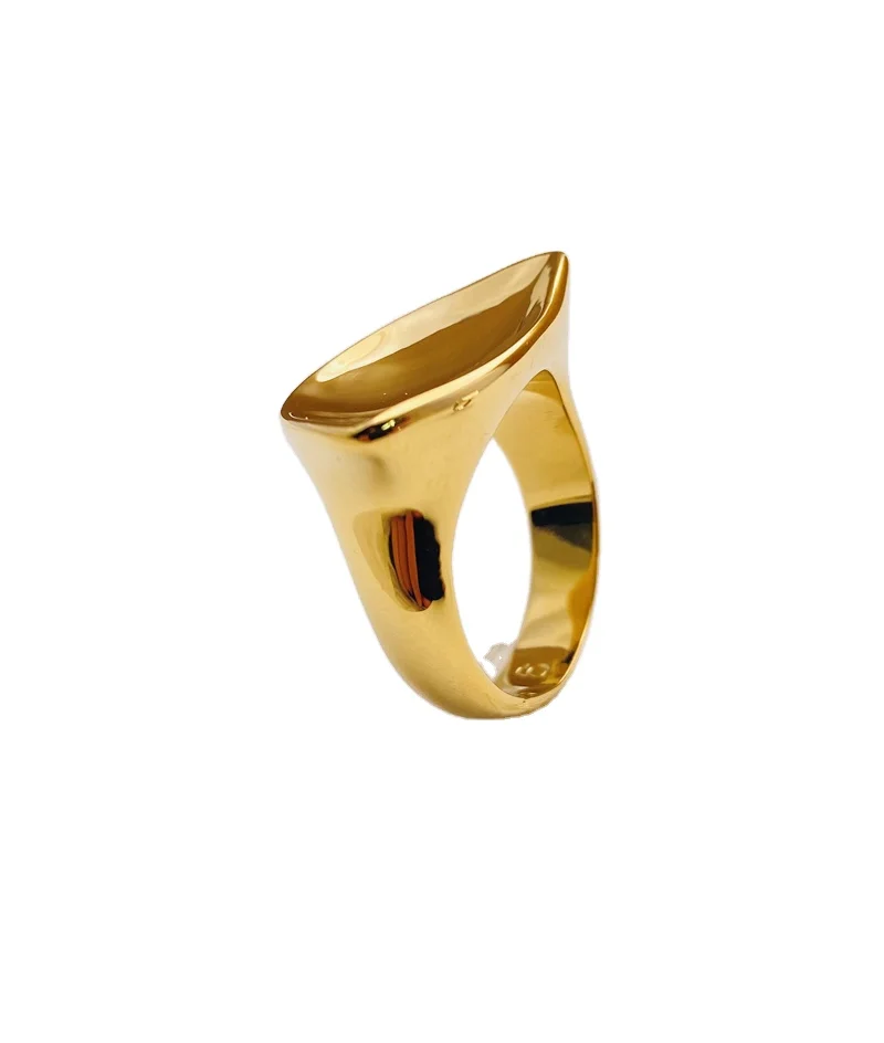 

Concave Convex Ring Trendy Minimalistic Polished Ring with Wholesale Price