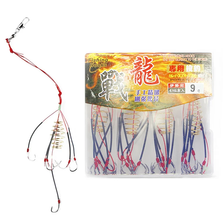 

6PCS/Set Carbon Steel Fishing Hooks Spring Hook Explosion Fishing Hook