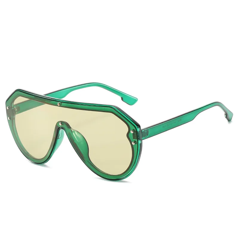 

YD eyewear Fashion green ladies sunglasses 2021 women shades plastic PC frame oversized sun glasses, As is or customized