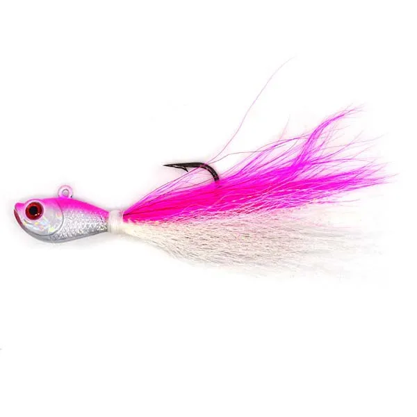 Fulljion Bucktail Jigs Saltwater Big Game Flounder Bass Bluefish ...