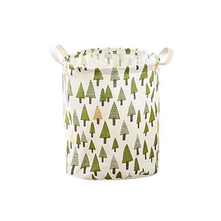 

top quality linen fabric folding laundry basket foldable fabric cloth collapsible laundry basket, Colors