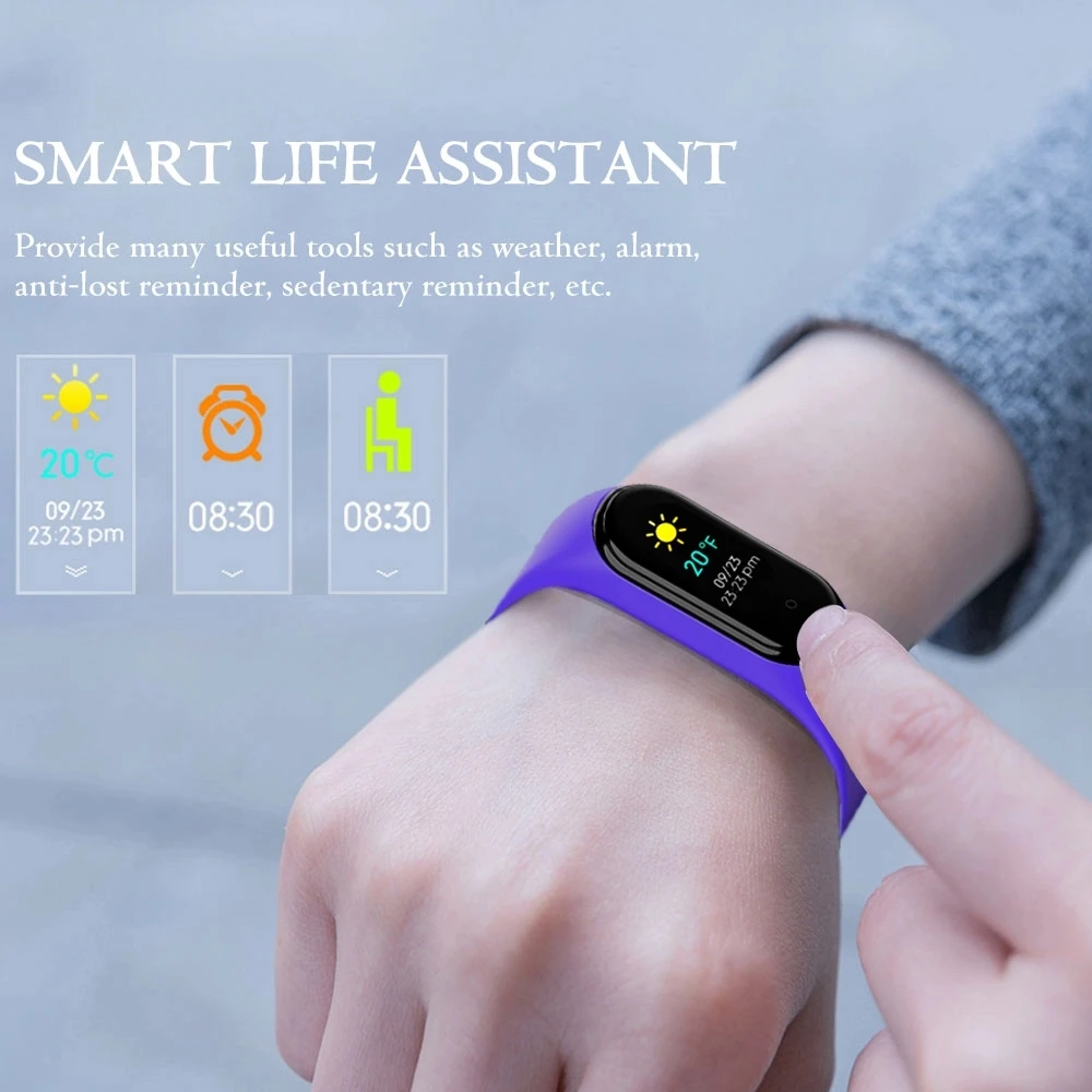 厂m5彩色屏幕心率血压音乐运动智能手环手表手环 - buy m5,m5智能手环