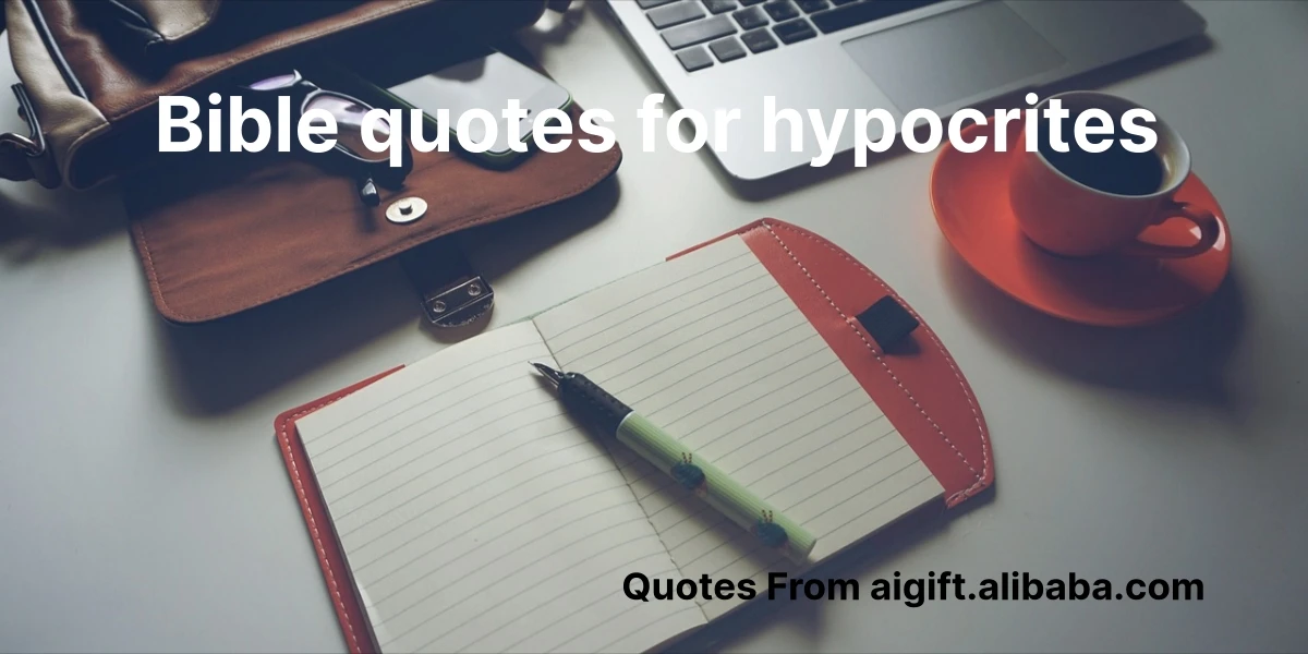 bible quotes for hypocrites