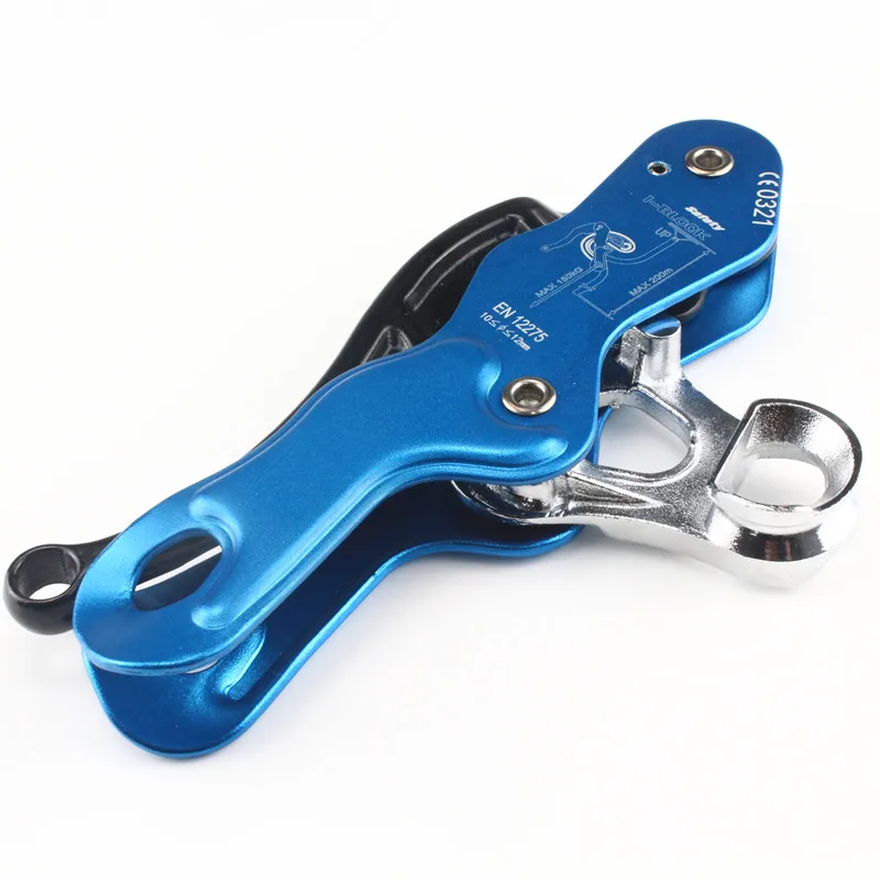 

Factory price manually controlled CE standard climbing descender for protection, Blue or as your request