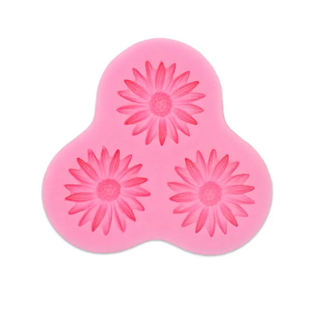 

Custom made 3D daisy Flower Silicone Mold Fondant Craft Cake Candy Chocolate Baking Tool Moulds, Random or specify