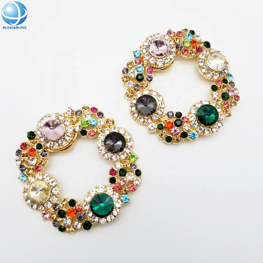 

Hot sale women shoe clip rhinestone ornament shoe buckle for ladies shoe accessories