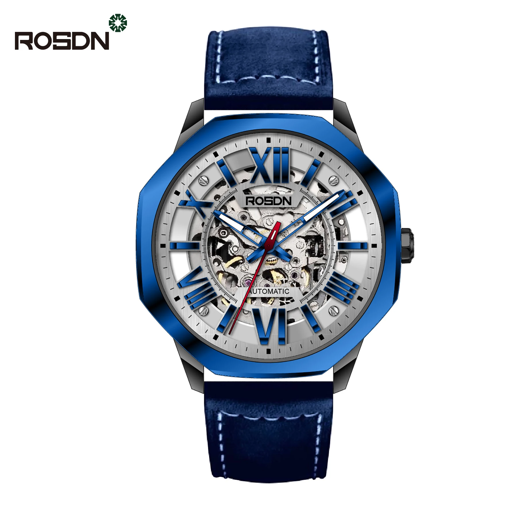 

New Fashion Wrist Watch Luxury Custom Logo 316L Stainless Steel Waterproof Fashion Automatic Mechanical Watch, Customized colors