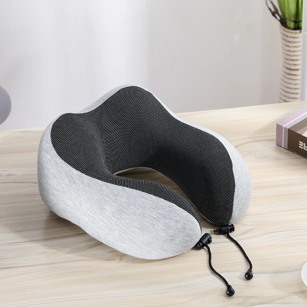 

Multi Functional Cooling Set Eye Mask Neck Rest Cushion 3 in1 U Shape Memory Foam Travel Neck Pillow for Airplane