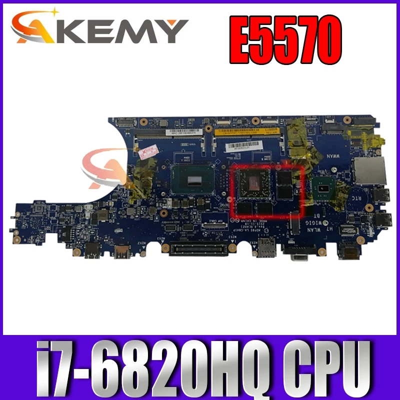 

100% working for dell latitude E5570 motherboard 0N98Y6 i7-6820HQ ADP80 LA-C841P mainboard tested ok