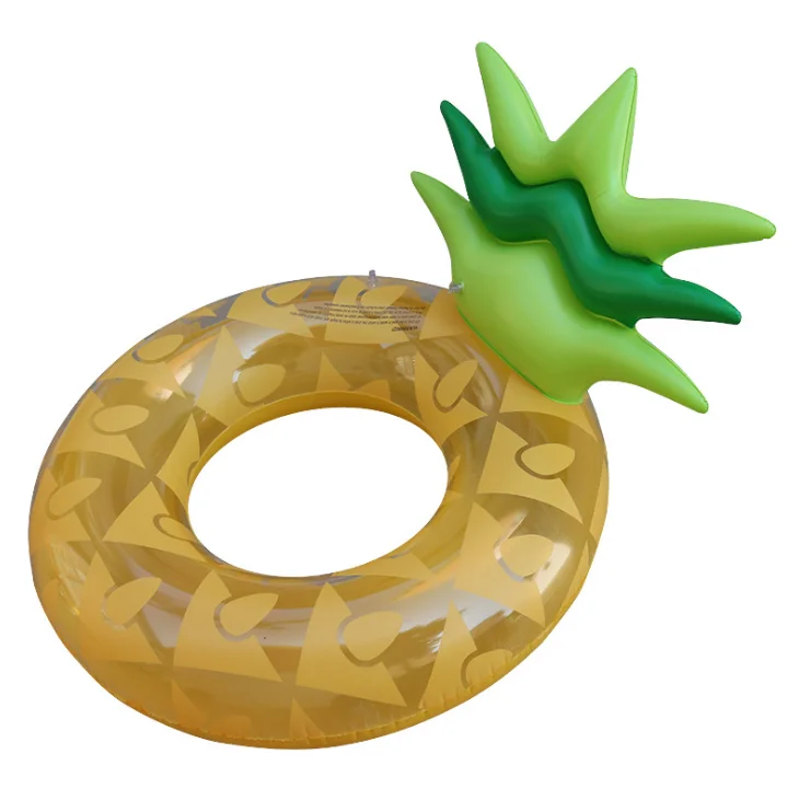 

Pineapple Swim Ring for adult Inflatable Swim Float Summer Outdoor Water Bath Toy Swimming Ring Pool Float, As pic