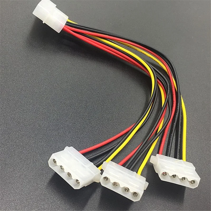 

Chassis power cord one to three big 4P ide power cord