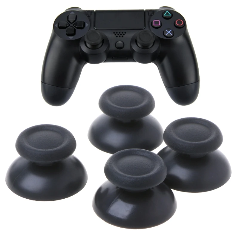 

1Set/10Pcs Plastic Black Analog Thumbstick Thumb Stick Replace For PlayStation 4 PS4 Pro Controller High Quality Thumbstick Cap