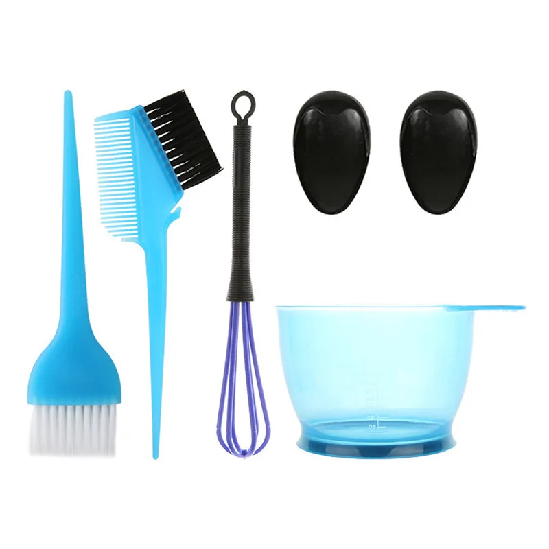 

High Quality Hairdressing Dyeing Comb Set Hair Brush Sets Barber Shop Hair Dye Bowl Customize Logo Tint Bowl, 3 colors