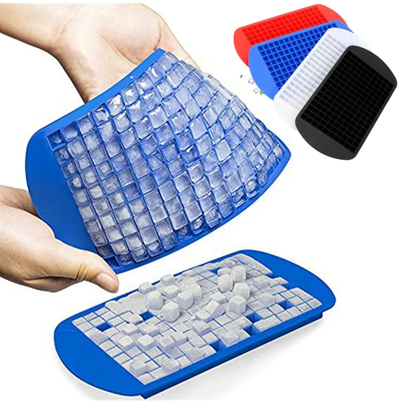 

Food Silicone Ice Box 160 Grid Ice Tray Small Cube Mold Ice Maker