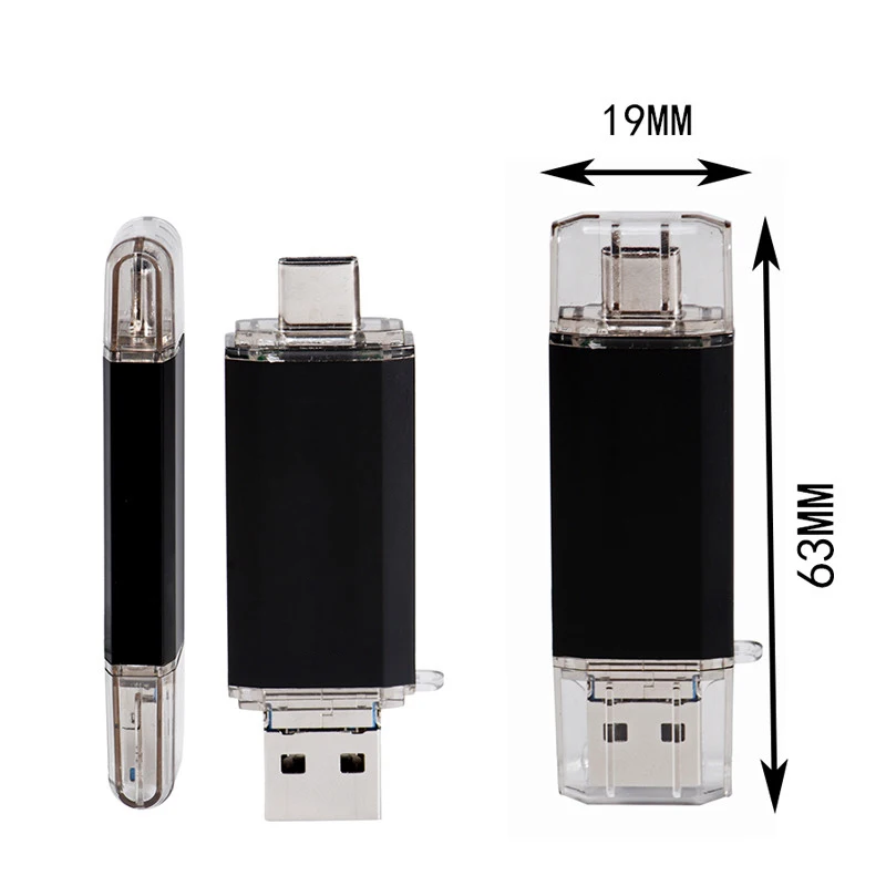 OTG Smartphone Pen Drive Memmory Stick 3 In 1 Type-C 3.0 USB Flash Drive 16GB 32GB 64GB - ANKUX.COM