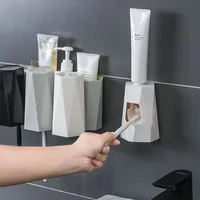 

custom bathroom accessories sets tooth paste tube squeezer automatic Toothpaste Dispenser