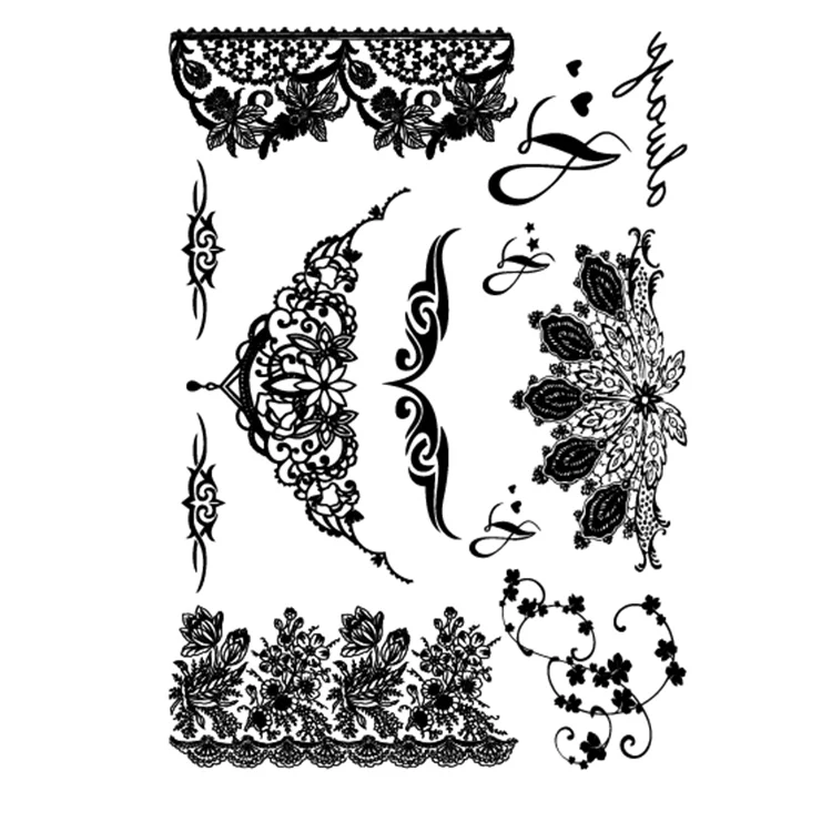 

Custom Eco Friendly Waterproof Henna Temporary Tattoo Sticker, Cmyk