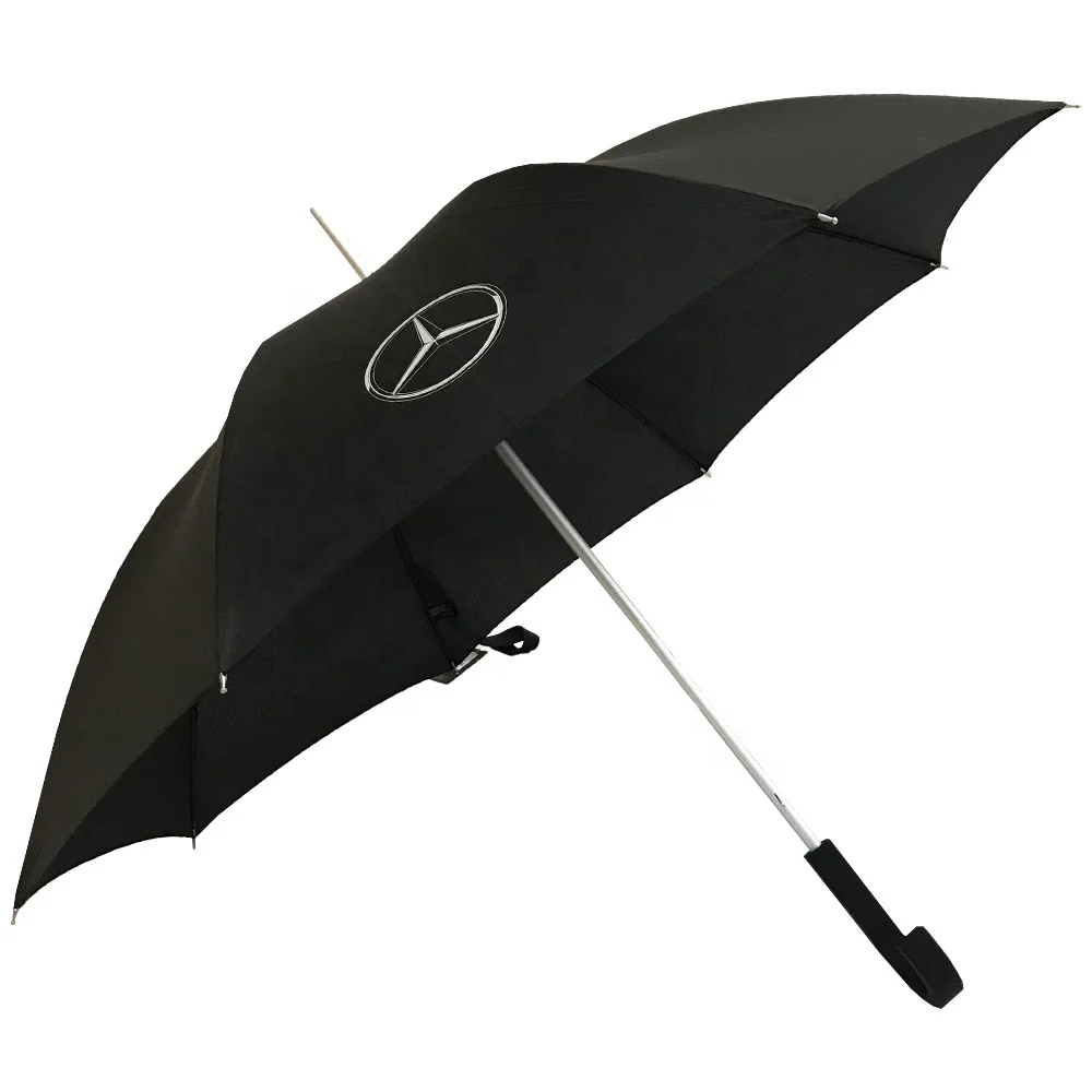 

Spring Frame Stick Auto Open Good Quality Umbrella For Benz Car Brand