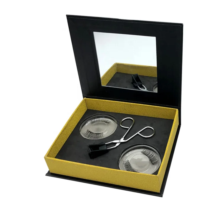 

2020 New style magnetic eyelashes with eyeliner magnetic eyelashes with custom packaging luxury magnetic eyelashes, Natural black