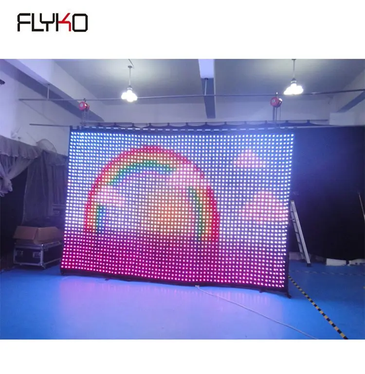 

P6  foldable led video curtain display screen