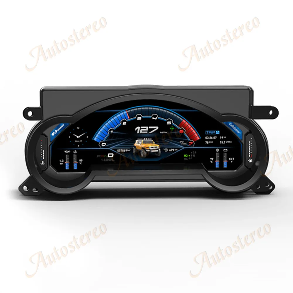 

Car Digital Cluster Virtual Cockpit 12.3 Inch 1920 For Toyota FJ Cruser Multimedia Player Dashboard Instrument Meter Screen QLED