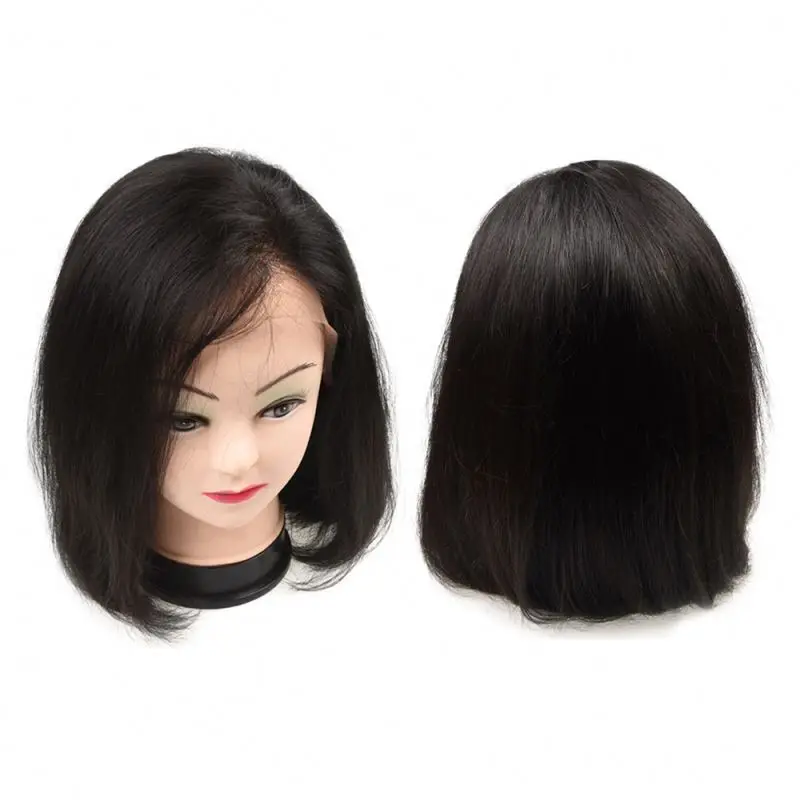 

Glueless Virgin Human Wig Full Lace Base Material Human Hair Natural Bob Wigs