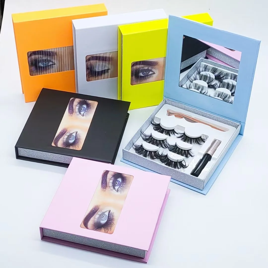 

Custom Eyelash Packaging Box Free Sample Wholesale Wispy 25MM False Lashes Bulk 3D Mink Eyelashes Vendor