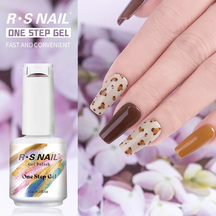 

RS NAIL 308 colors uv gel polish one step gel polish 15ml 3 in 1 gel nail polish