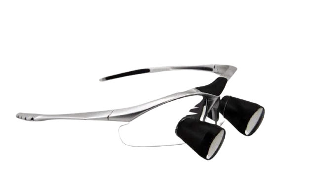 3.5倍ttl牙科显微镜,带塑料框架的牙科放大镜在黑色医疗手术放大镜中