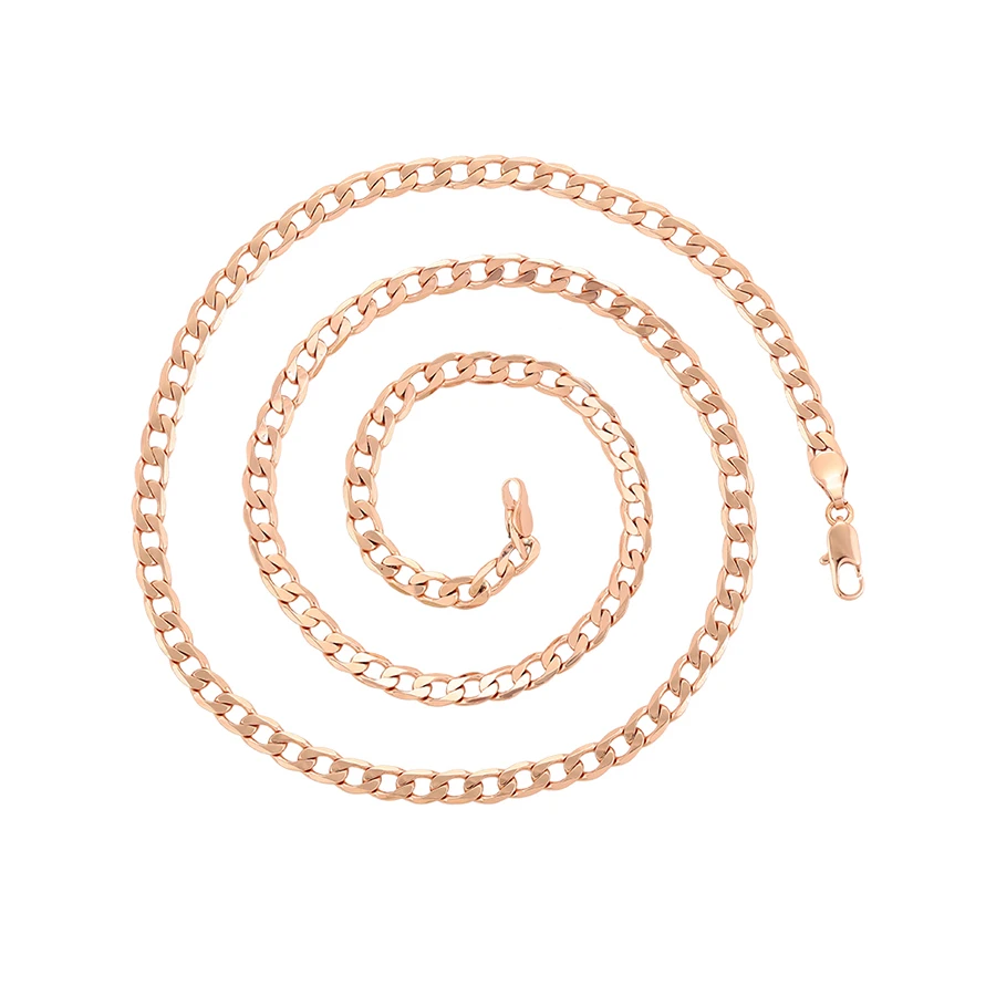 

A00913236 Xuping jewelry cool new design rose gold versatile hip hop style senior sense chain necklace