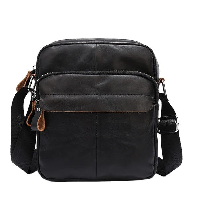 

Leather Shoulder Messenger Bag for Men Business Pack Wallet Phone Purse