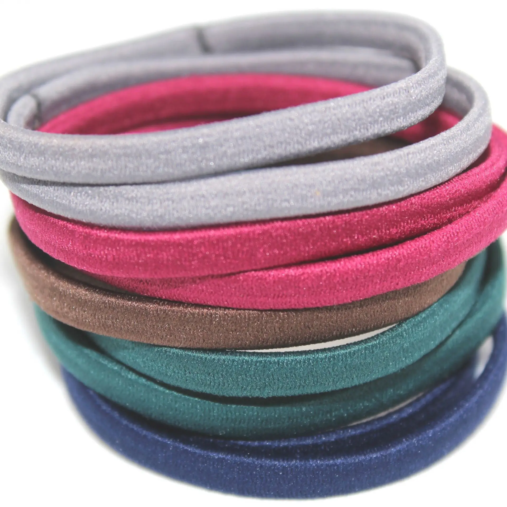 Colorful Seamless Hair Elastics 24PCS/Box Fabrics Stretchy Hair Rope Hair  Bands - China Hair Band and Hair Rope price